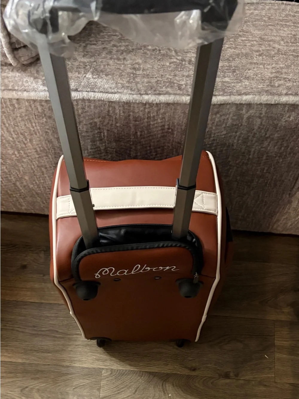 MALBON Boston Luggage Travel bag w/retractable handle, separate shoe compartment